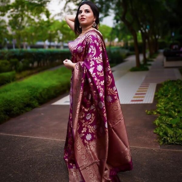 Purple Saree