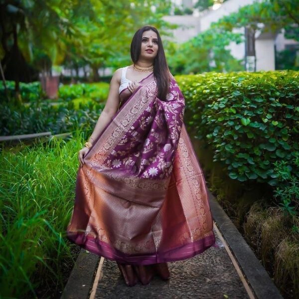 Purple Saree