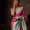 Latest Fashion Banarasi Pink Saree