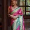 Latest Fashion Banarasi Pink Saree