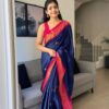 New Formal Design Silk Formal Blue Saree