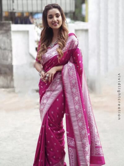 Traditional Designer Silk Purple Saree