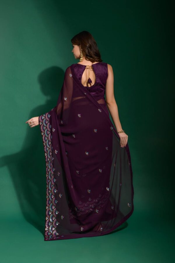 Purple Saree