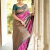 Banarasi Wedding Silk Pink Saree