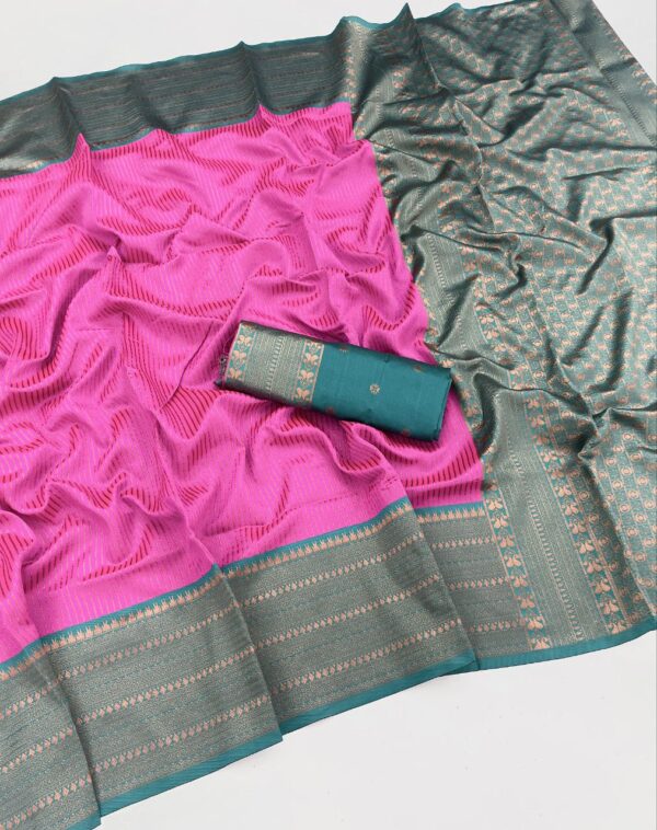 Banarasi Wedding Silk Pink Saree