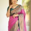 Banarasi Wedding Silk Pink Saree