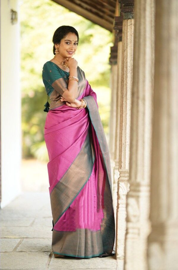 Banarasi Wedding Silk Pink Saree