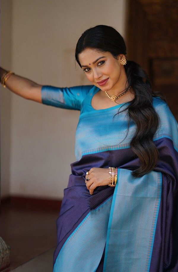 Blue Saree