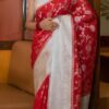 Bollywood Wedding Silk Red Saree