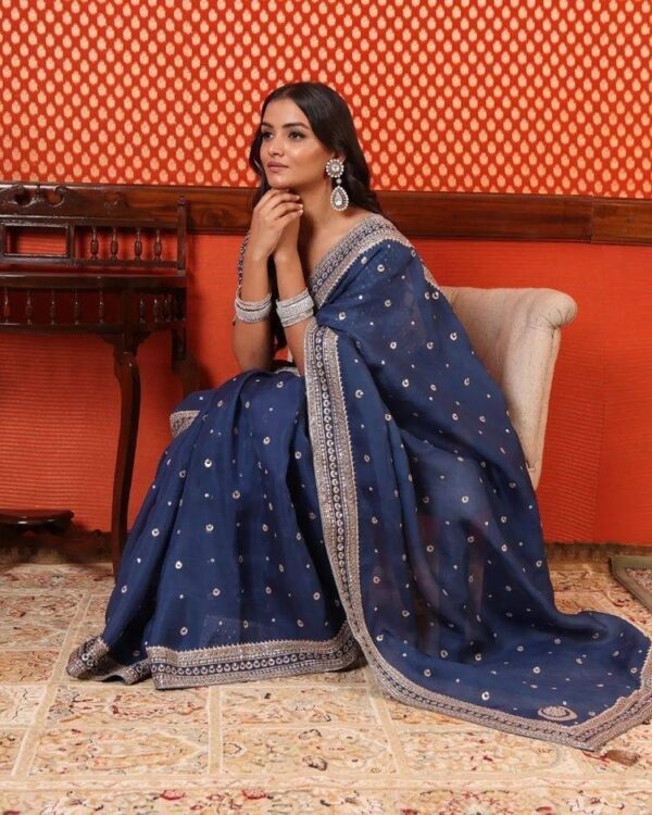 Blue Saree