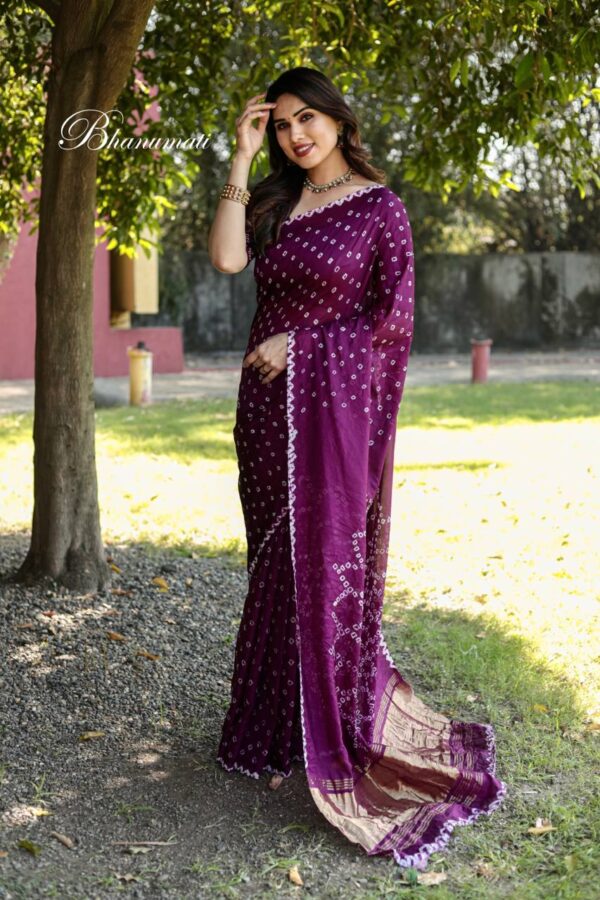 Purple Saree