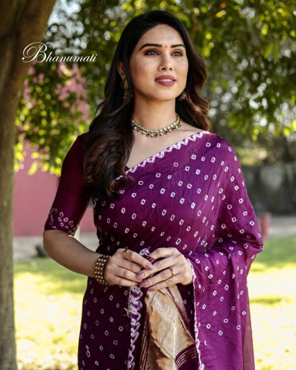 Purple Saree