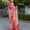 Wedding Party Silk Red Saree