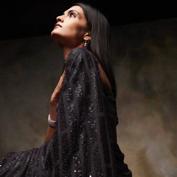 Indian Black Stylish saree sale online UK