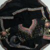 Wedding Pakistani Embroidery Black Saree