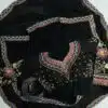 Wedding Pakistani Embroidery Black Saree