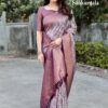 Traditional Patola Design Silk Purple Saree