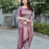 Traditional Patola Design Silk Purple Saree