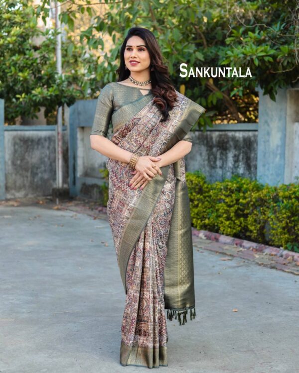 Multi Color Saree in Traditional Patola Design