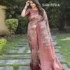 Wedding Pink Border Silk Saree