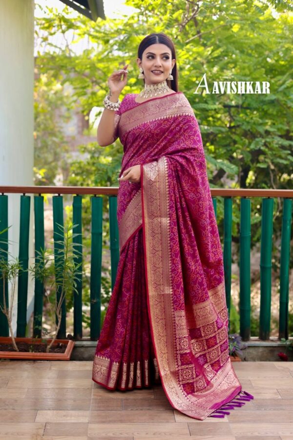 Purple Saree