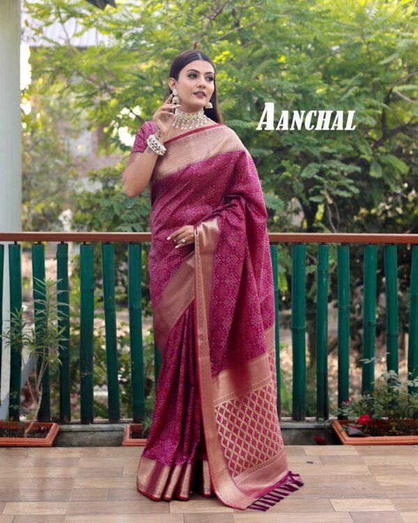 Purple Saree