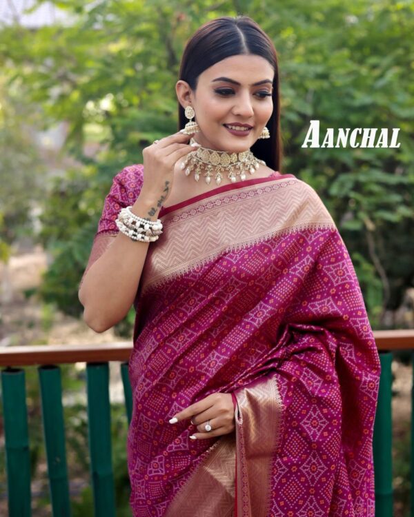 Purple Saree