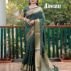 Banarasi Bandhani Silk Green Saree