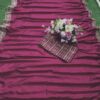 Pink Saree with Sequence Work Lace Border