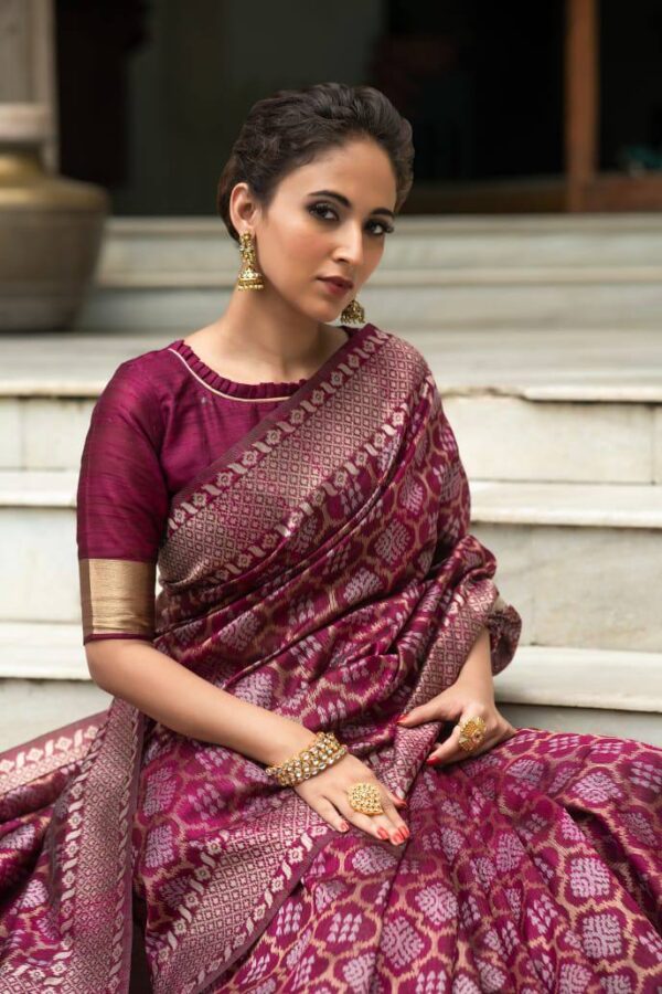 Purple Saree