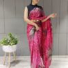 Pink Ready Made Saree