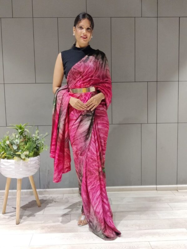 Pink Designer Saree