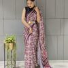 Brown Sequence Saree