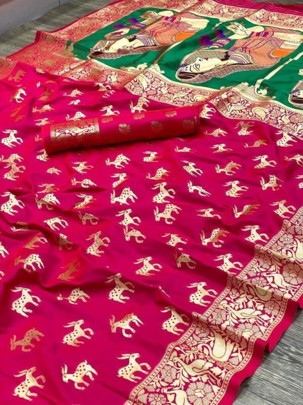 pink online saree