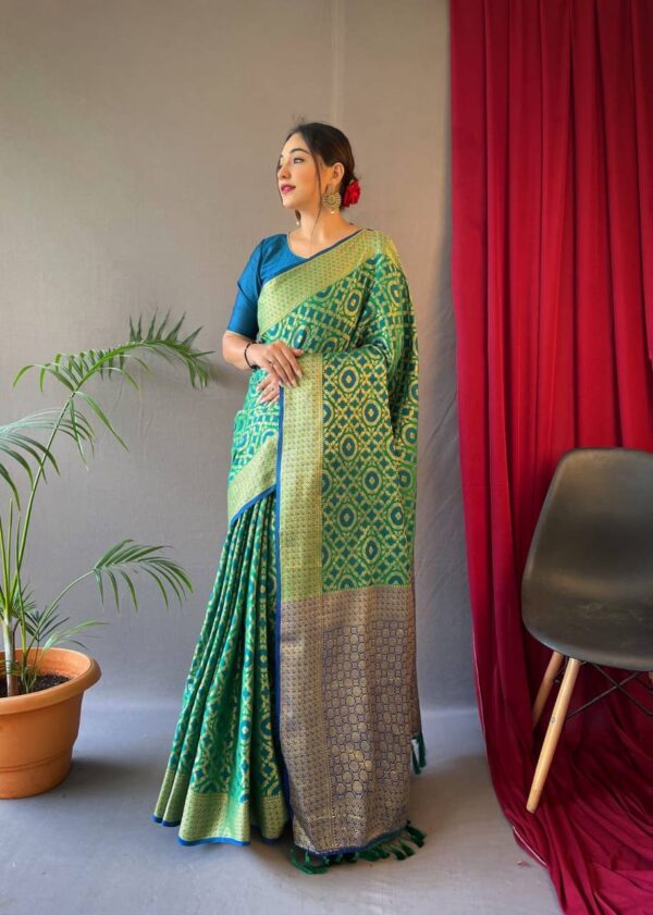 Wedding Traditional Design Sky Blue Saree