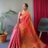 Silk Pink Saree For Wedding Function