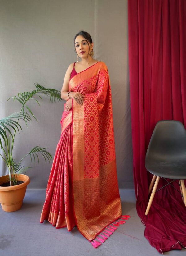 Buy Silk Pink Saree For Wedding Function
