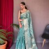 Banarasi designer Silk Sky Blue Saree