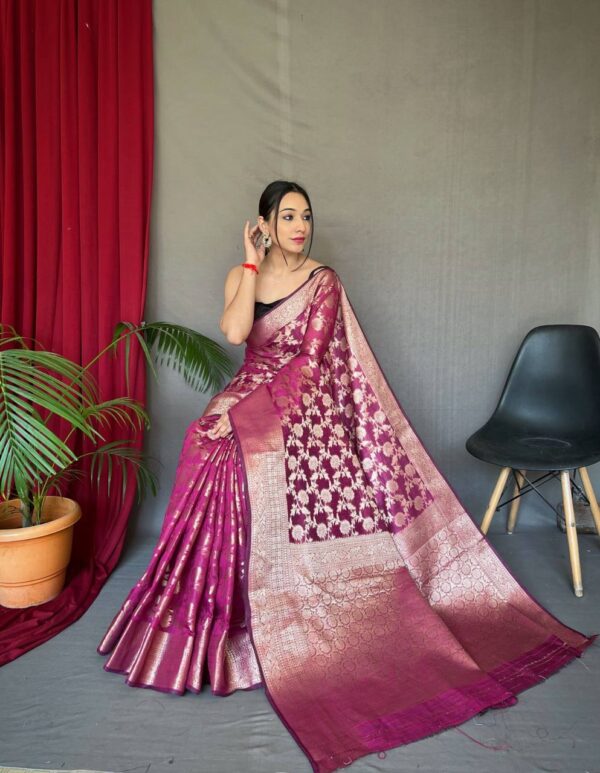 Purple Saree