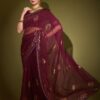 Purple Saree