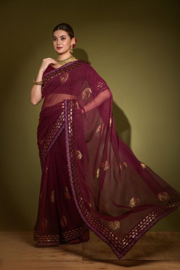 Purple Saree