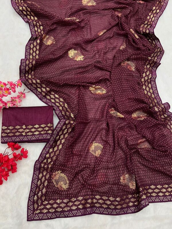 Purple Saree