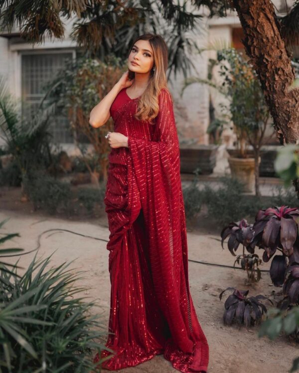 Red Saree