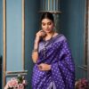 Silk Blue Saree For Traditional wear