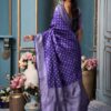 Silk Blue Saree For Traditional wear