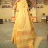 Festival wear Silk Yellow Saree