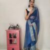 Blue Saree