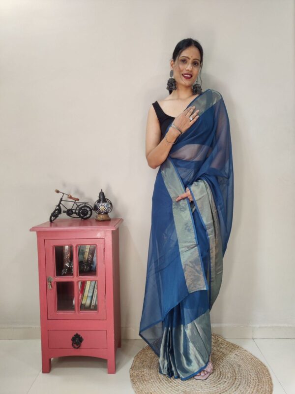 Blue Saree