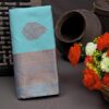 Butti Design Silk Sky Blue Saree