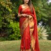 Stylish Wedding Silk Red Saree